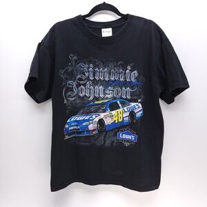 Y2K Jimmie Johnson 48 Nascar T-shirt Mens L Chase Authentic‎ Lowe's Double Sided